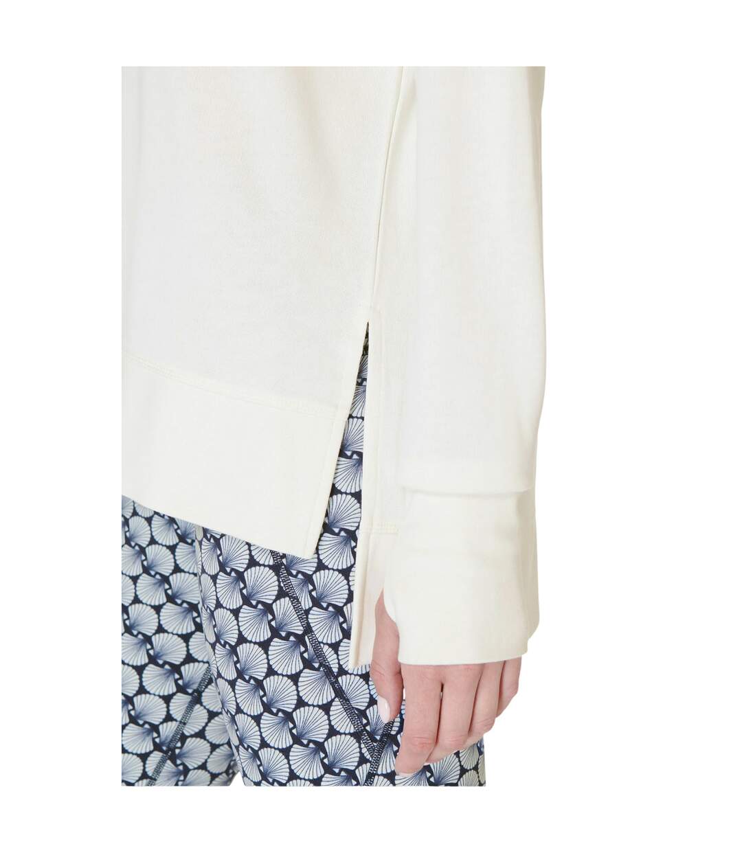 Sweat Motif/style Long After Class Femme Blanc Sweaty Betty-3