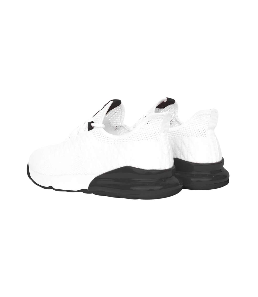 Baskets Smitlay Homme Blanc Noir Crosshatch-2