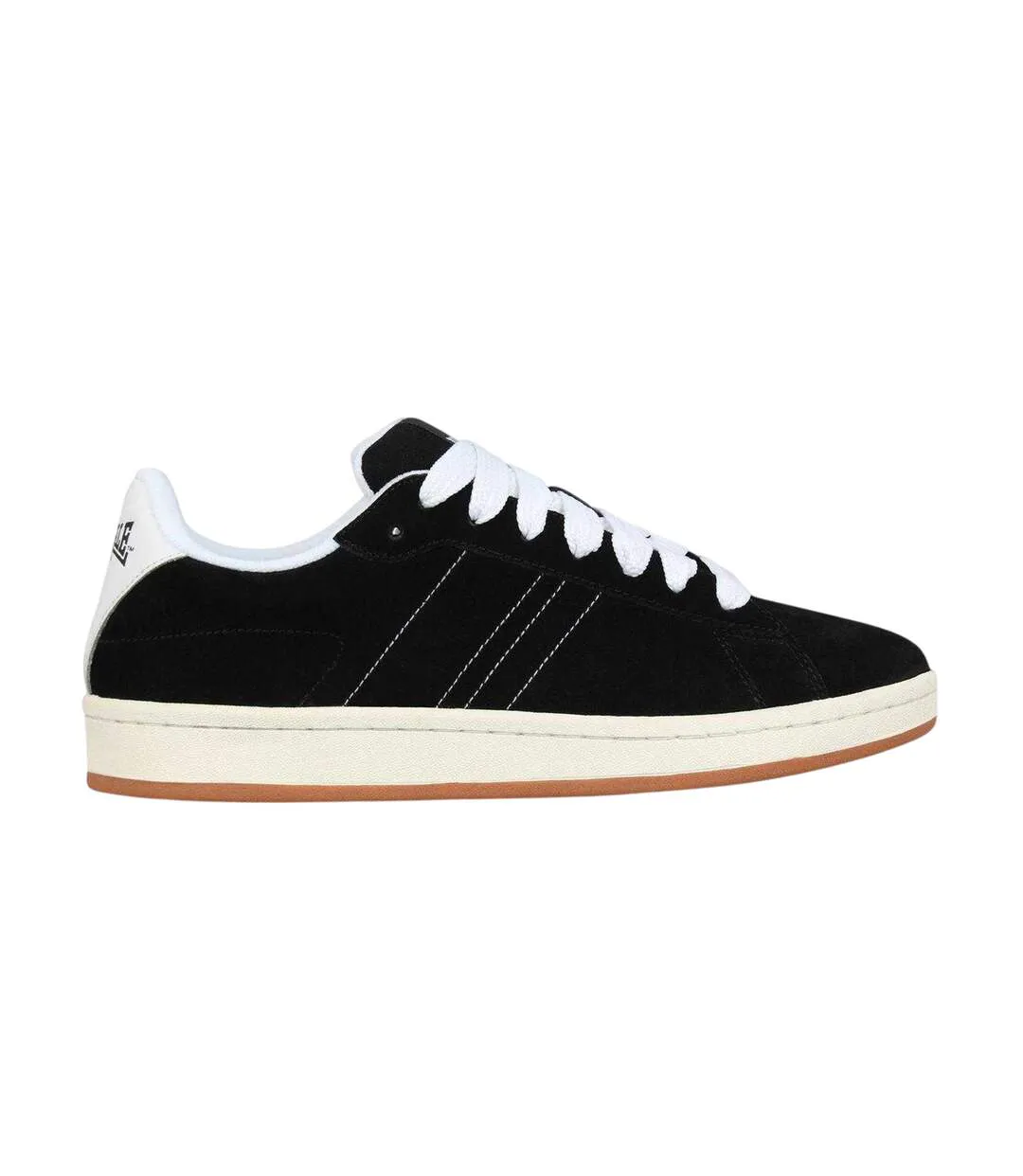 Mens Kensal Leather Trainers Black White Lonsdale-1