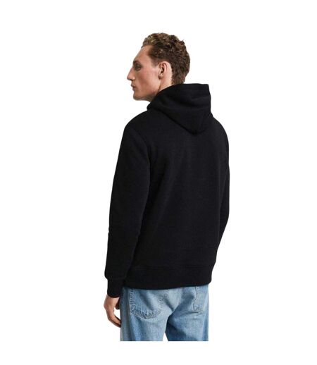 Mens Shield Logo Hoodie Black Gant