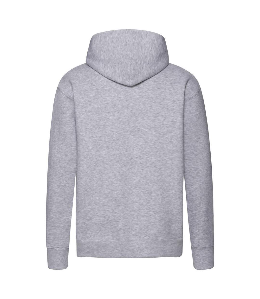 Mens Premium Hoodie Heather Grey Fruit Of The Loom-2