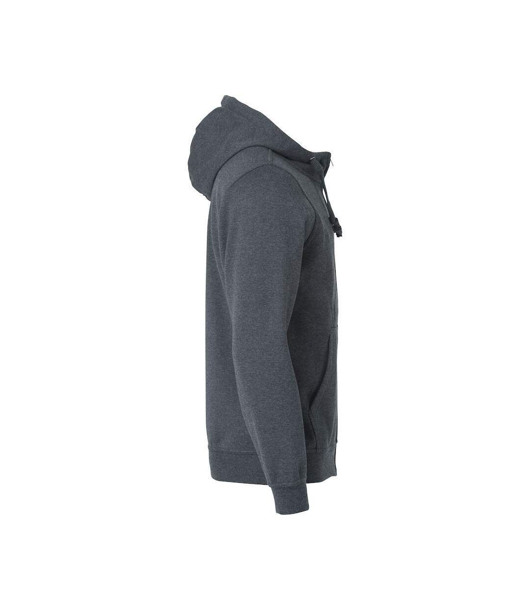 Veste à capuche basic homme anthracite chiné Clique