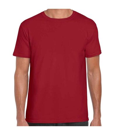 T-shirt manches courtes homme rouge foncé Gildan