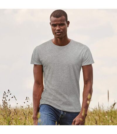 T-shirt Iconic Homme Gris Clair Chiné Fruit Of The Loom