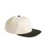 Casquette De Baseball Motif/style Contrasté Naturel Olive Foncé Beechfield-1