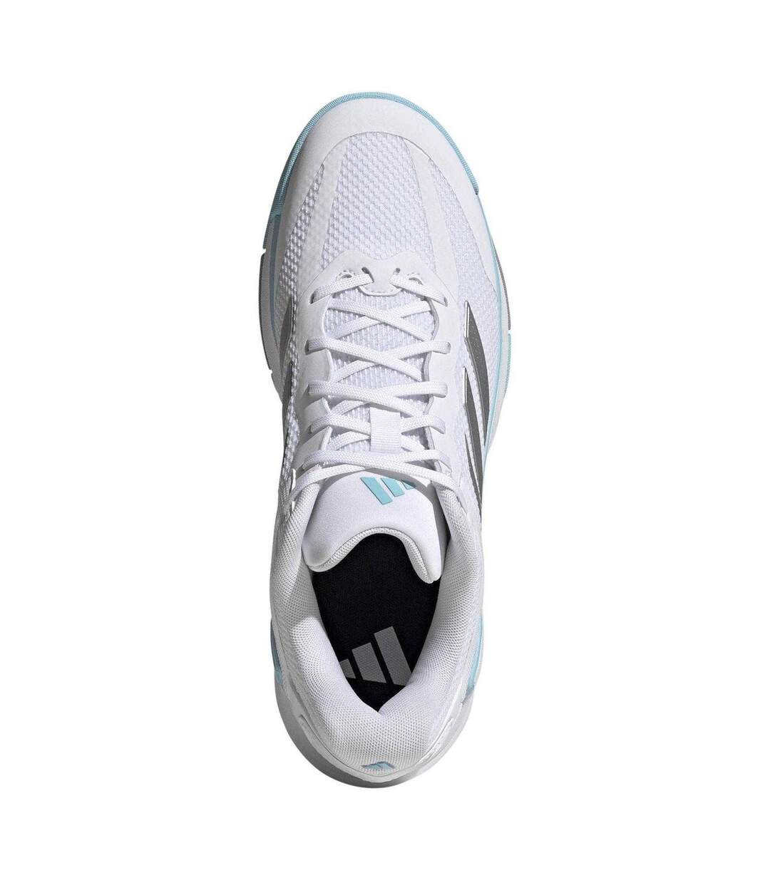 Womens/ladies Netcourt Pro Trainers White Grey Adidas-4