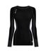Haut Thermique Manches Longues Sport Femme Noir Skins-1