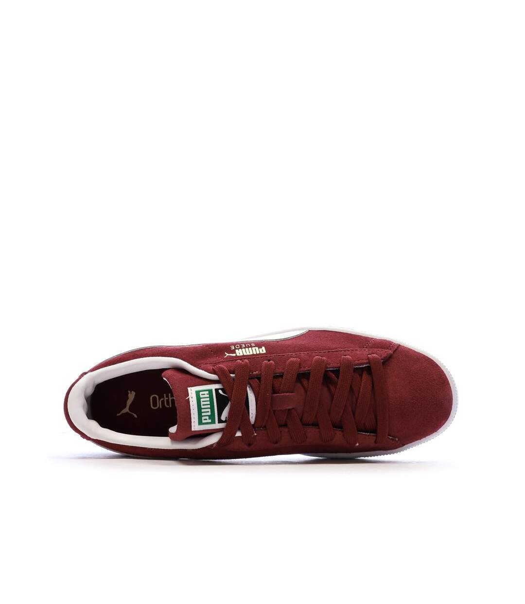 Baskets rouges homme puma suede classic-4