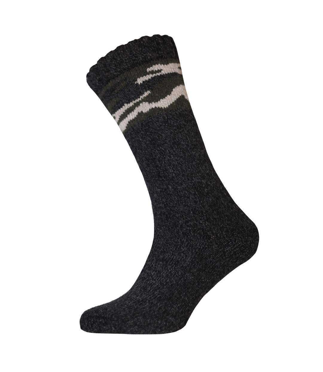 Chaussettes pour bottes heavy gauge homme anthracite Generic-1