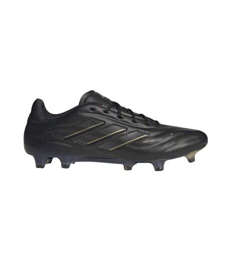 Mens Copa Pure Elite Calf Leather Firm Ground Football Boots Core Black Carbon Grey Adidas