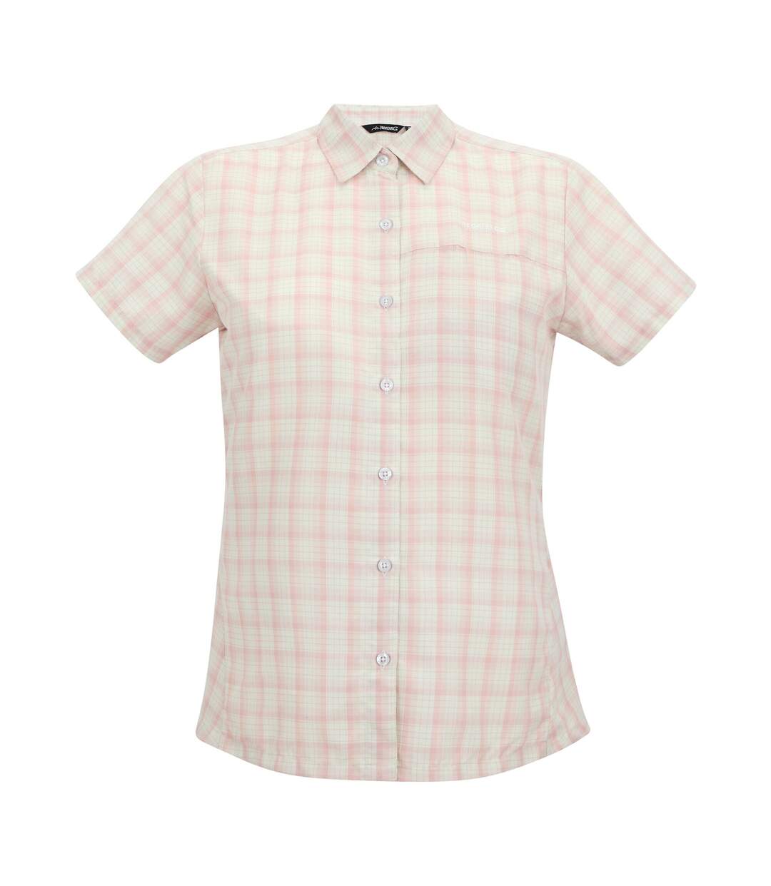 Chemisier Manches Courtes Motif/style À Carreaux Mindano Femme Rose Regatta-2