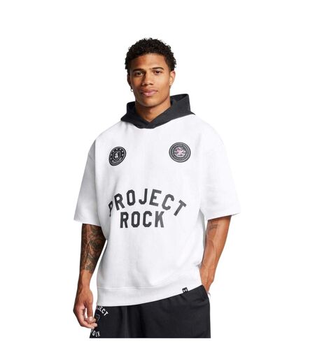 Sweat À Capuche Project Rock Homme Blanc Under Armour