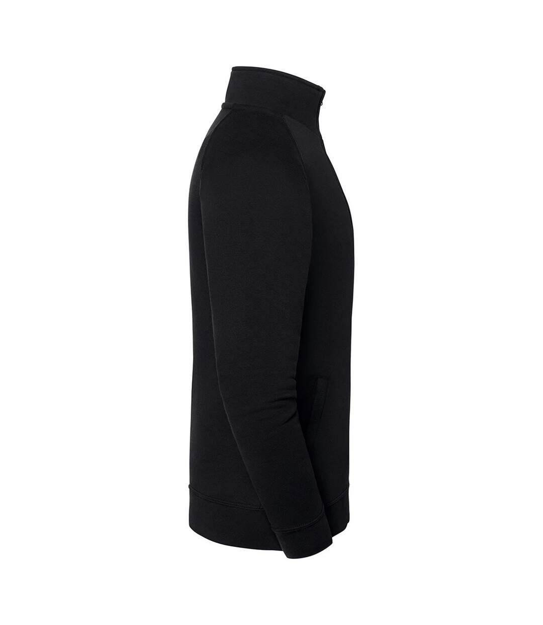 Unisex Adult Iconic Premium Sweat Jacket Black Fruit Of The Loom-3
