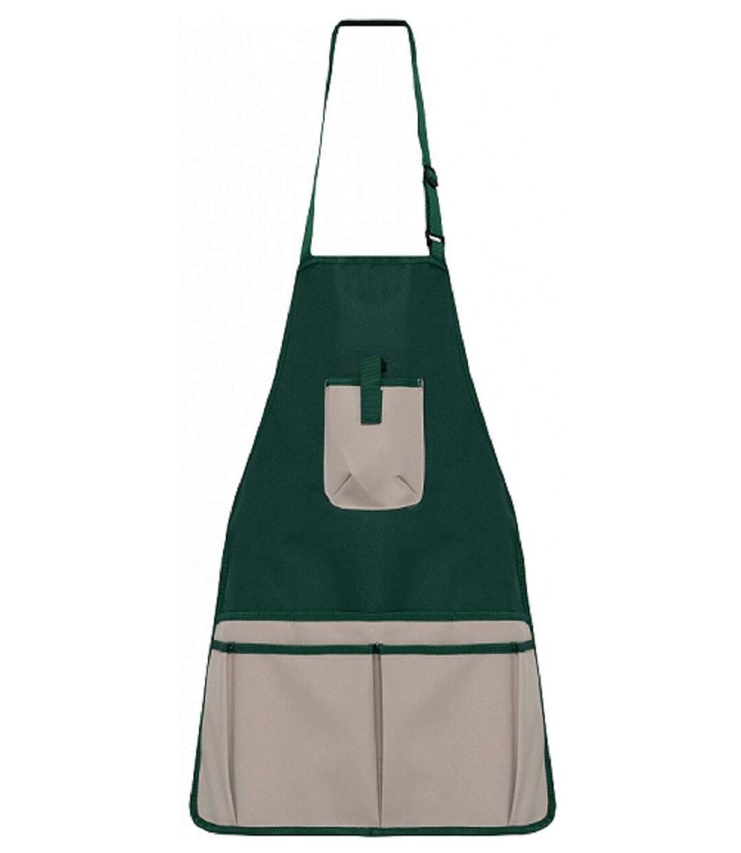 Tablier de jardinier imperméable - Unisexe - WK840 - vert bouteille et beige-1