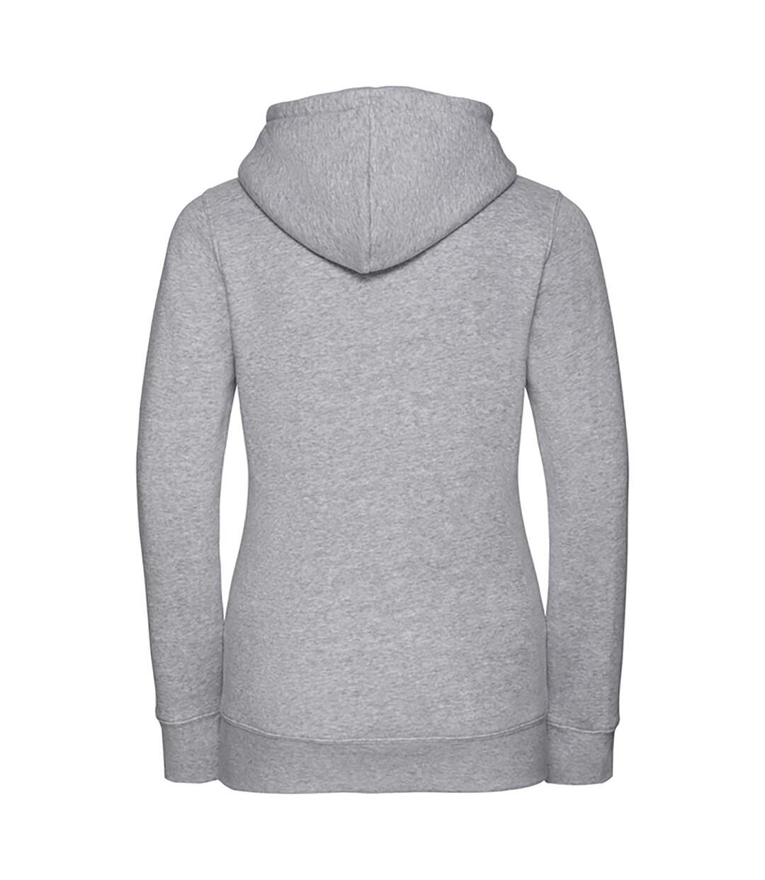 Sweat À Capuche Authentic Femme Gris Russell-2