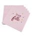 Lot de 20 Serviettes en Papier Team Fille 33x33cm Rose-1