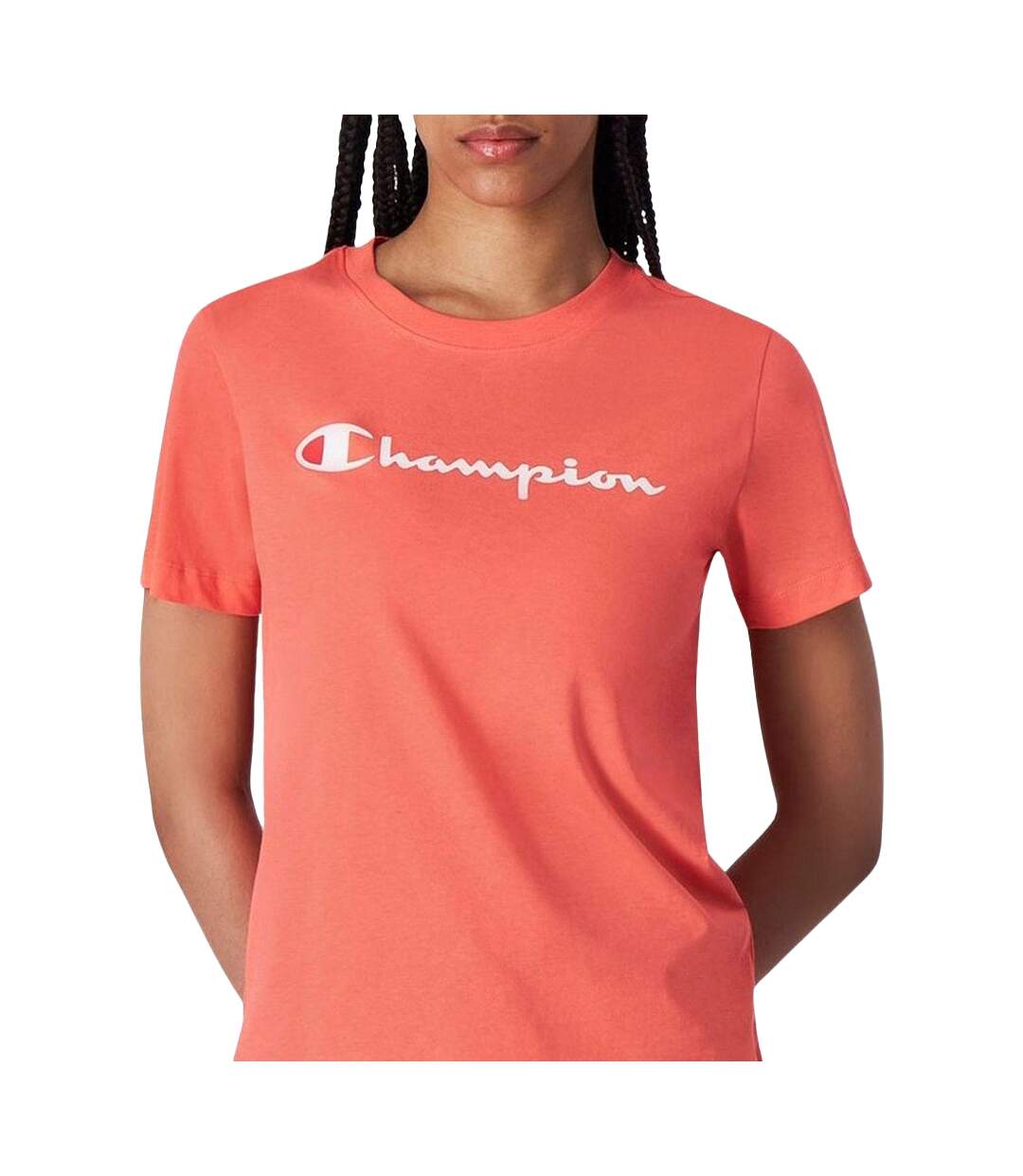 T-shirt Manches Courtes Femme Corail Champion-1