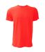 Canvas t-shirt jersey hommes rouge vif Bella + Canvas