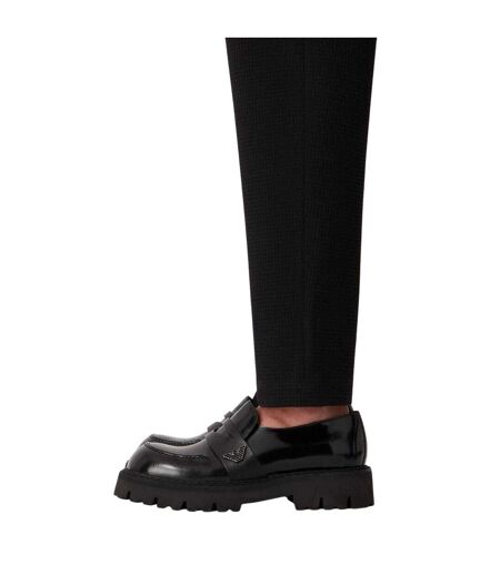 Mens Wool Blend Trousers Black Emporio Armani EA7