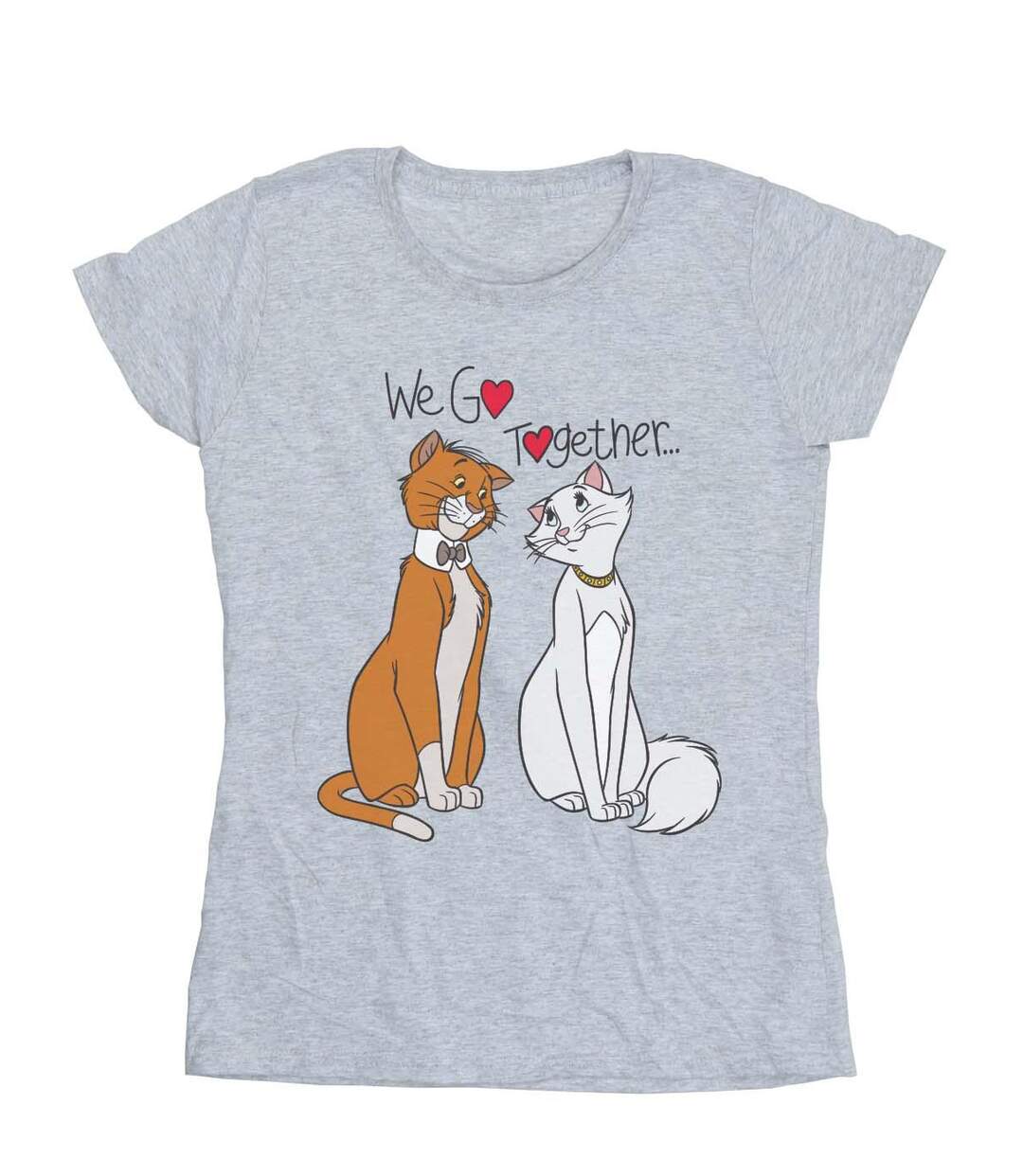 Disney - T-shirt THE ARISTOCATS WE GO TOGETHER - Femme (Gris chiné) - UTBI16414-1