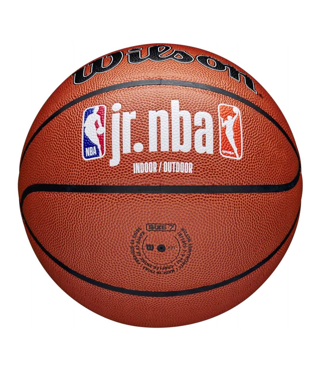 Ballon De Basket Motif/style Logo Jr Nba Taille 7 Marron Wilson-3