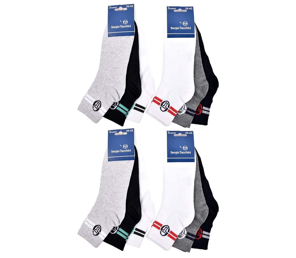 Chaussettes SERGIO TACCHINI QUARTER 12 Pcs 2620-4