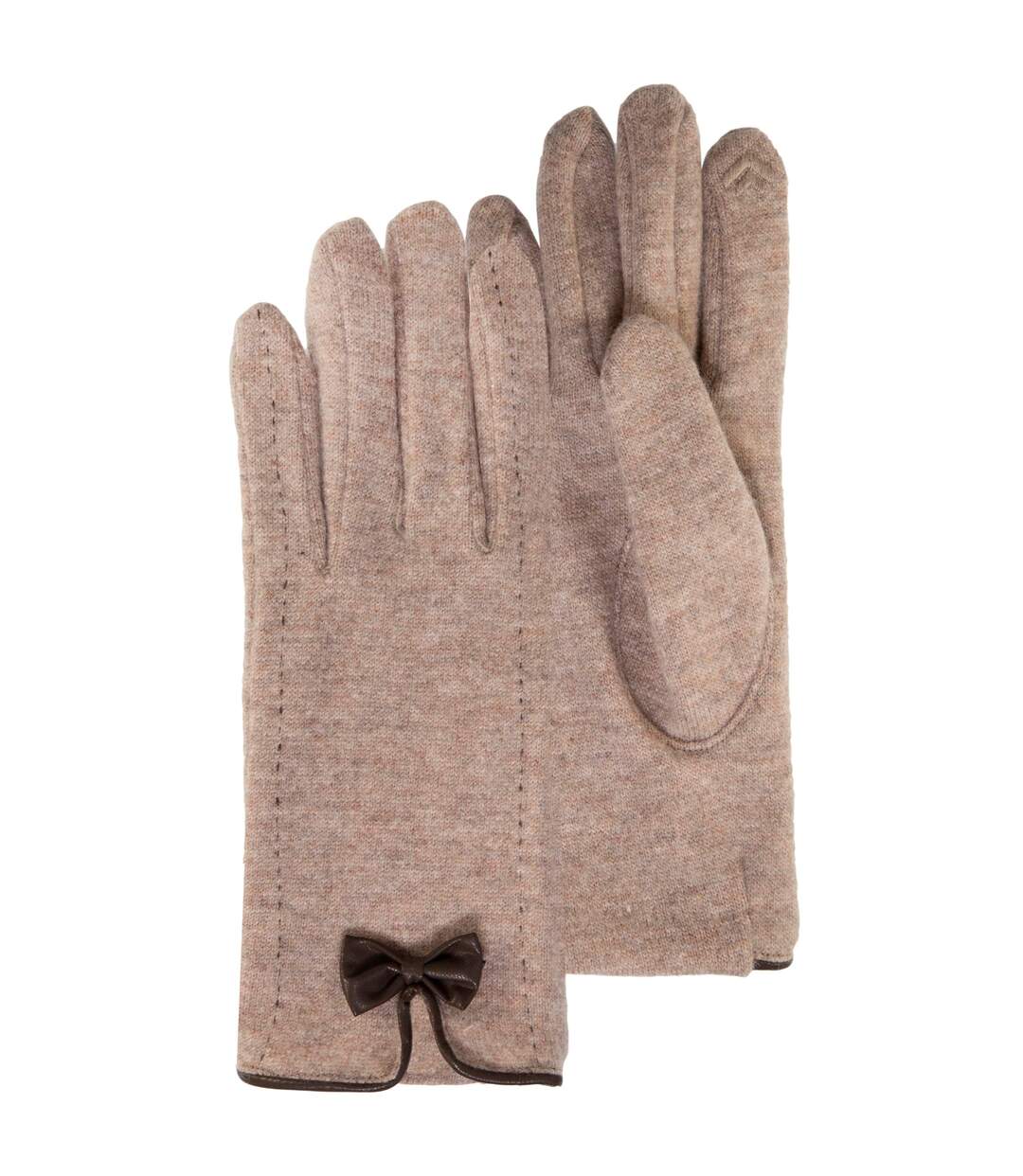 Isotoner Gants femme tactiles, chauds, en laine, non doublés