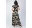 Robe longue chic et féminine noire MARBELLA imprimé élégant Coton Du Monde-4