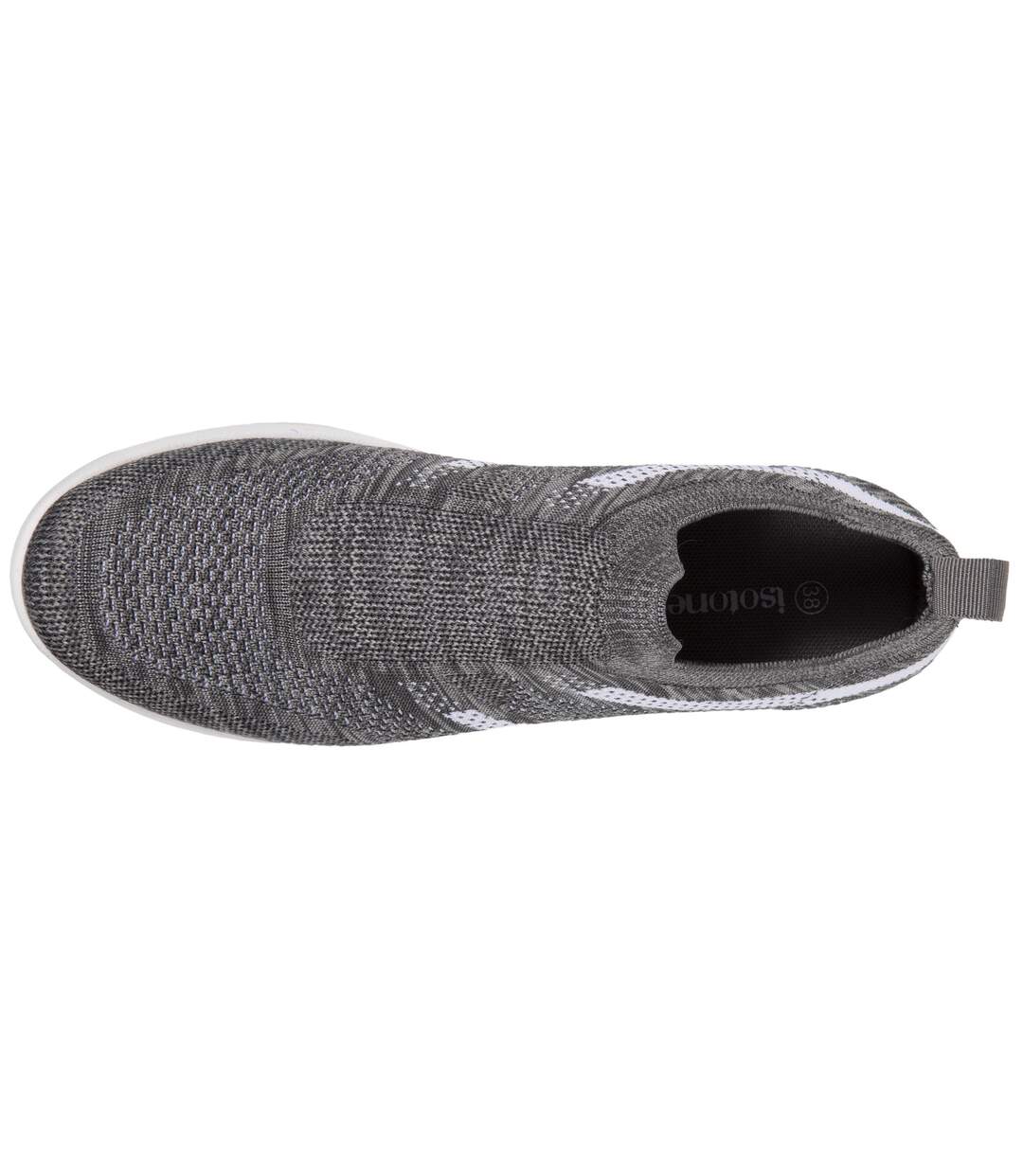 Isotoner Baskets femme slip on, enfilage facile-2