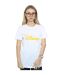 Disney T-shirt boyfriend en coton avec logo et étoiles pour femmes/femmes (Blanc) - UTBI36621-2