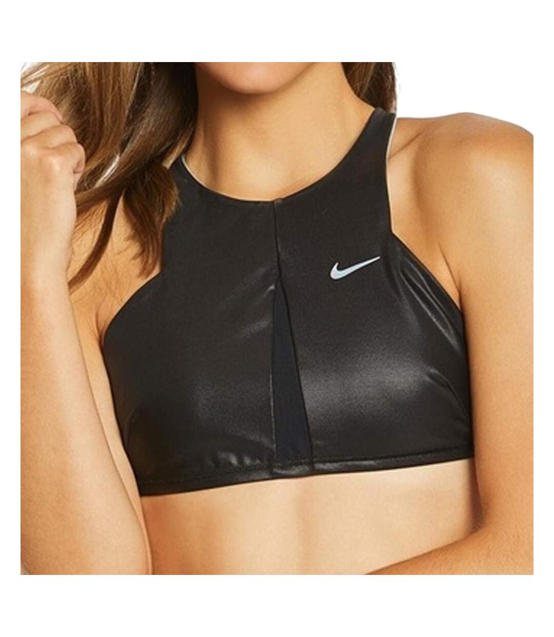 Haut de maillot de bain Noir/Gris Femme Nike NESS9327 - L-2