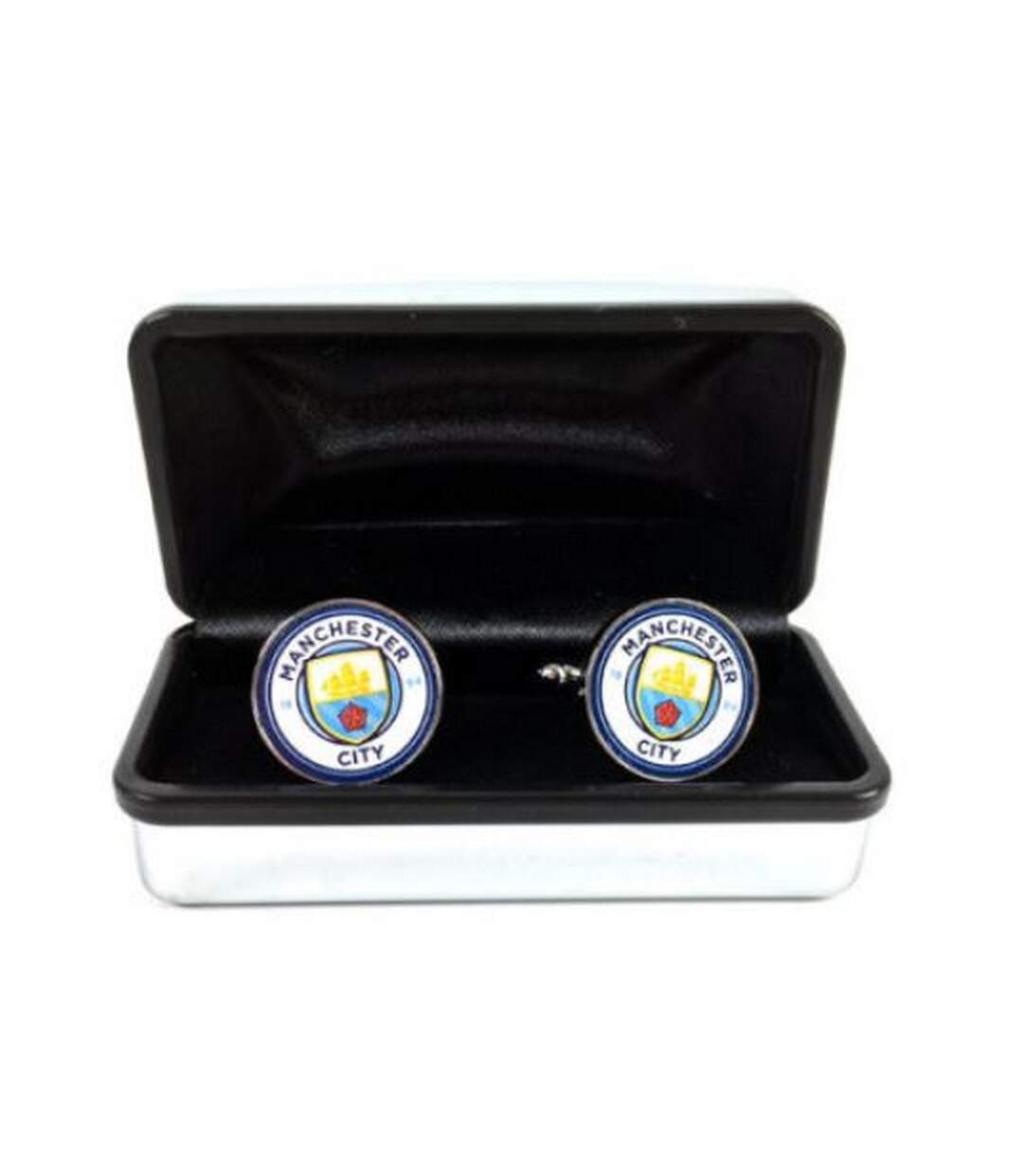 Blue//White Chelsea FC Mens Official Metal Football Crest Cufflinks One Size