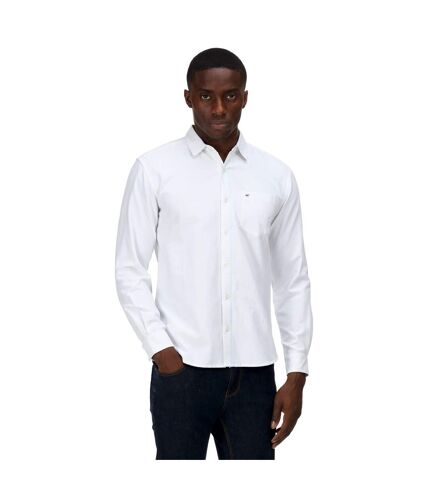 Regatta Mens Brycen Oxford Long-Sleeved Shirt (White) - UTRG7021