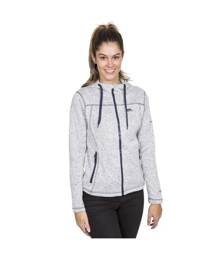 Veste Polaire Odelia Femme Blanc Chiné Bleu Marine Trespass
