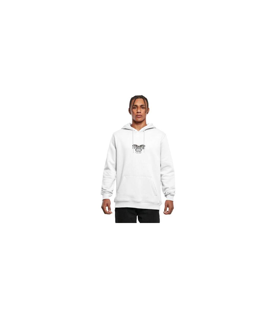 Sweat À Capuche Give Yourself Time Homme Blanc Mister Tee-1