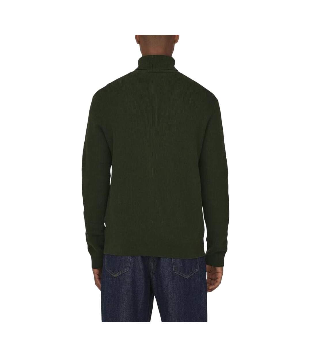 Pull col roulé kaki homme only & sons phil reg 12-2