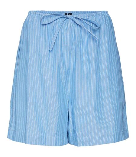 Short Chino Motif/style Rayure Verticale Gili Femme Bleu Vero Moda