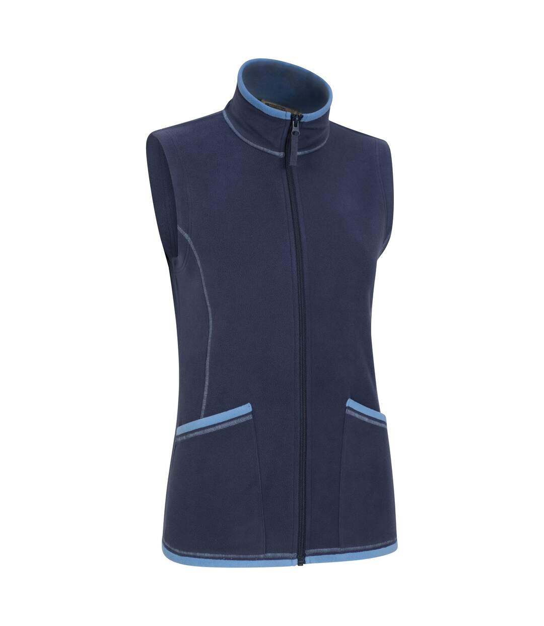 Womens/ladies Montana Full Zip Gilet Navy Mountain Warehouse-4