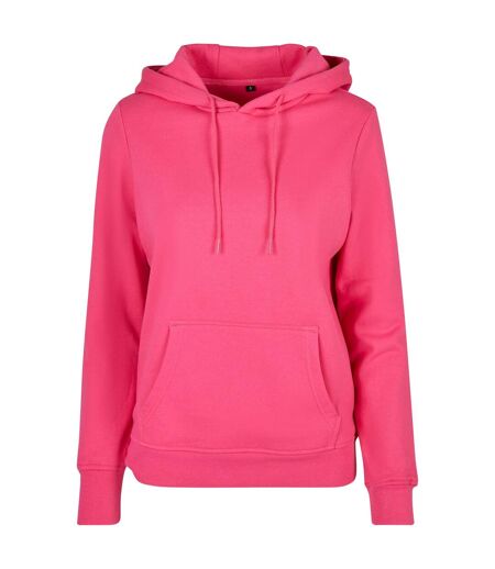 Sweat À Capuche Basic Femme Rose Vif Build Your Brand