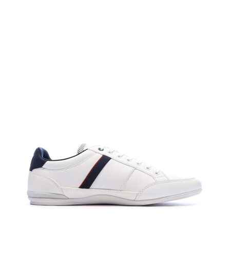 Baskets blanches homme lacoste chaymon