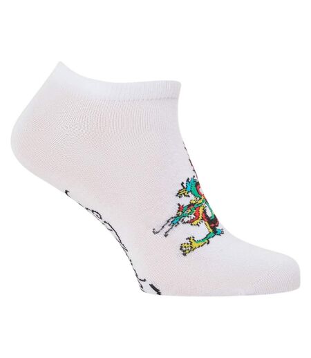 Pack Of 3  Womens/ladies Trainer Socks  White Ed Hardy