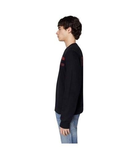 Sweat Motif Rayé Adulte Noir Diesel