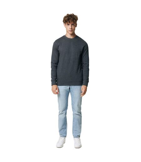 Unisex adult denali recycled cotton undyed sweatshirt heather anthracite heather Iqoniq