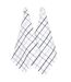 Lot de 2 torchons cuisine toile SQUARES LIN coton et lin-4