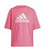 Womens/ladies Future Icons Badge Of Sport T-shirt Pink Adidas-1