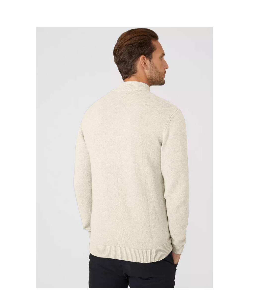 Pull Premium Homme Beige Gris Maine-2