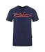 T-shirt Motif/style Signature Homme Bleu Marine Plein Sport-1