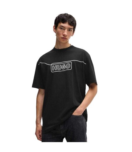 T-shirt Style Logo Noideryo Homme Noir Hugo