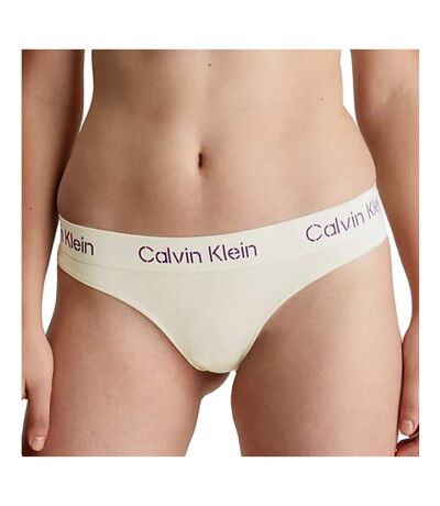 String Beige Femme Calvin Klein Jeans Thong