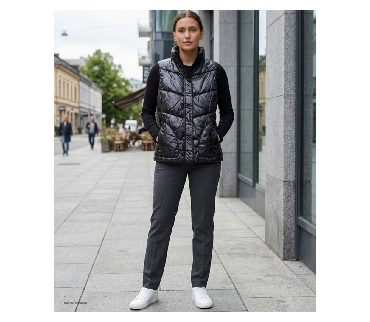 MAYFLOWER SH1096N - Gilet sans manches matelassé noir : chaleur et liberté de mouvement-5